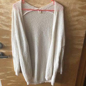 White Cardigan Sweater